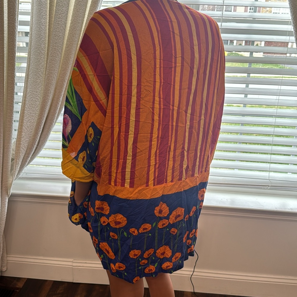 Free people all tous Colorful Striped Floral Kimono - Picture 7 of 14